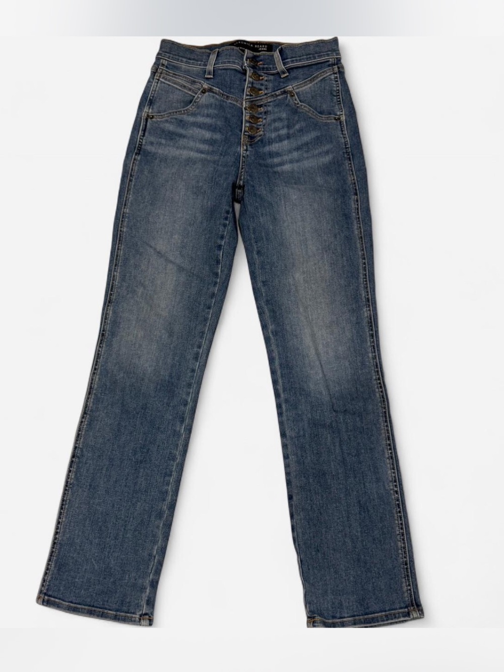 Veronica Beard High-Rise Button-Fly Women's Jeans - Blue